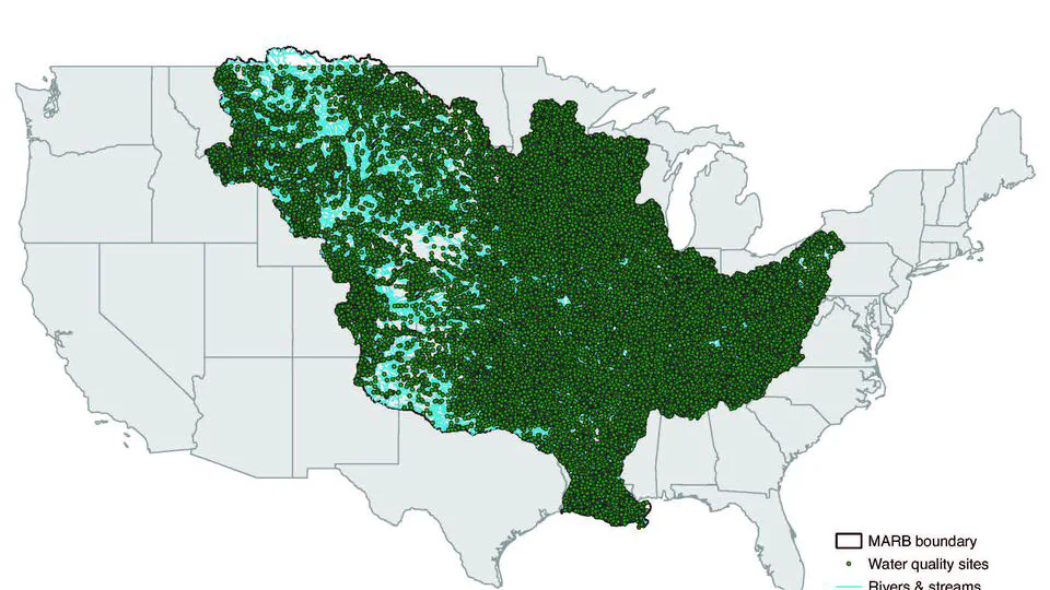 Harmonized nitrogen and phosphorus concentrations in the Mississippi/Atchafalaya River Basin from 1980 to 2018